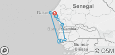  Vom Saloum River zum Casamance River, 10 Tage - 13 Destinationen 