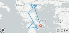  Grand tour de Grèce en sept jours au départ d\'Athènes - 14 destinations 