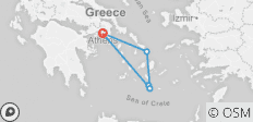  Greece Island Hopper featuring Athens, Mykonos and Santorini (Standard) - 6 destinations 