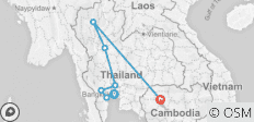  Thailand und die Tempel von Angkor (15 Tage) - 9 Destinationen 