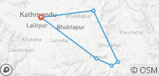  Kathmandu Valley Rim Biking - 9 Days - 6 destinations 