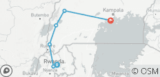  Viaje de 11 días a las selvas de Ruanda y Uganda - 6 destinos 