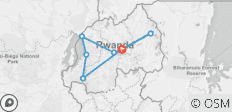  Ruanda Safari mit Gorilla Trekking - 10 Tage - 8 Destinationen 