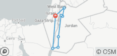  Petra, Wadi Rum &amp; Höhepunkte aus Jordanien - 3 Tage Tour (ab Jerusalem) - 8 Destinationen 