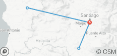  Santiago : Vallées et vins - 4jours/3nuits - 5 destinations 