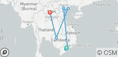  Het beste van Vietnam, Cambodja &amp; Laos - 14 dagen - 8 bestemmingen 