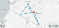  Safari de 7 días en campamentos económicos de Kenia - 6 destinos 