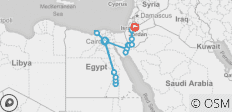  Beeindruckendes Ägypten &amp; Jordanien - 20 Destinationen 