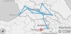  Georgien und Armenien Entdeckungsreise - 14 Destinationen 