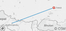  Von Kathmandu nach Lhasa Überlandreise - 8 Tage - 2 Destinationen 