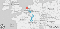  Rhine Getaway Basel to Amsterdam - 8 destinations 