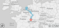 Rhine Getaway Amsterdam to Basel - 8 destinations 