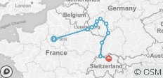  De París a los Alpes suizos De Basilea a Tréveris - 11 destinos 