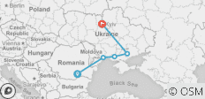  Kiev, Zwarte Zee &amp; Boekarest Provinciaal Roemenië naar Kiev - 5 bestemmingen 