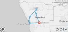  Etosha, Brandberg &amp; Twyfelfontein Erlebnisreise mit der Westküste Namibias - 7 Destinationen 