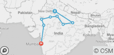  Das Beste aus Nordindien mit Mumbai - 8 Destinationen 