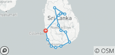  Sri Lanka Insel All in one Classic Rundreise Kostenloses Upgrade auf private Rundreise - 14 Destinationen 