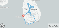 Sri Lanka All island Classic Tour - 15 destinations 