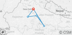  Goldenes Dreieck mit verführerischem Khajuraho-Tempel - 5 Destinationen 