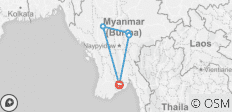  Myanmar Rundreise: Von Yangon nach Bagan über den Inle-See - 5 Destinationen 