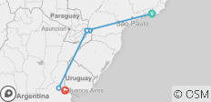  Rio naar Buenos Aires voor stellen (14 nachten) - 4 bestemmingen 