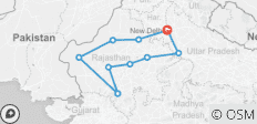  Rajasthan Rundreise - 14 Nächte/15 Tage - 10 Destinationen 