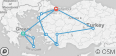  Fantastisches Griechenland &amp; Türkei mit Gulet - 16 Destinationen 