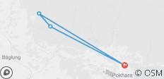  Annapurna View Poon Hill short Trek 3 jours - 4 destinations 