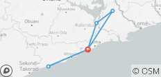  Entdeckungsreise durch Ghana - 6 Destinationen 