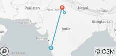  Private 2 Tage Taj Mahal ab Goa mit Flug - 4 Destinationen 