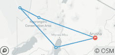  Expedición clásica al norte de Tanzania 2024 - 5 destinos 