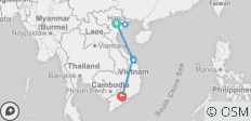  Vietnam Low Budget Rundreise ab Hanoi - 7 Destinationen 