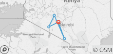  5 Days wildlife Adventure - Nairobi - 5 destinations 