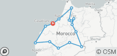  Circuit au Maroc depuis Casablanca - 13 Jours / 12 Nuits - 15 destinations 