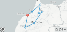  Circuit des villes impériales du Maroc au départ de Casablanca - 9 destinations 