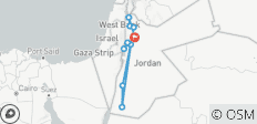  Joyaux de Jordanie - Visite de groupe par des locaux - 11 destinations 