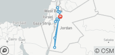  Joyaux de Jordanie - Visite de groupe par des locaux - 11 destinations 