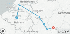  Trois rivières, trois pays : Bruxelles - Francfort MS VistaGracia - 6 destinations 