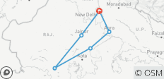  Delhi, Agra, Jaipur, Ranthambore &amp; Udaipur Rundreise - 6 Destinationen 