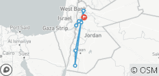  Viaje corto a Jordania - Circuito en grupo guiado por lugareños - 9 destinos 