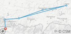  8 días - excursión por tierra de Lhasa a Kathandu vía EBC - 8 destinos 