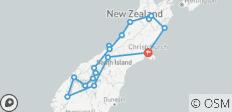  Ultimate South Island Adventure - 19 destinations 