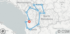  Rondreis Albanië - Kosovo - Noord-Macedonië - 14 bestemmingen 