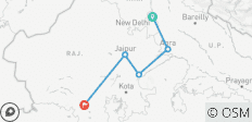  7 Tage Delhi Agra Jaipur Ranthambore Udaipur Rundreise {Taj, Tiger, Wildlife, Seen &amp; mehr} - 5 Destinationen 