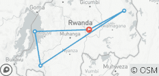  Circuit économique d\'une semaine de 7 jours dans le splendide Rwanda - 5 destinations 