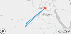  Kairo: Bahariya Oase &amp; Camping in der Weißen Wüste (inkl. Hin- und Rückfahrt, private Transfers, 3 Tage) - 4 Destinationen 