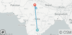  Private 2 Tage Taj Mahal ab Hyderabad mit Flug - 4 Destinationen 