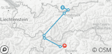  De Garmisch à Merano 8/7 - 7 destinations 