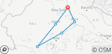  8 Tage Goldenes Dreieck mit Ranthambore und Udaipur (Seen, Taj &amp; Tiger) - 6 Destinationen 