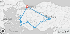  15 Days Classical Turkey Tour - 20 destinations 